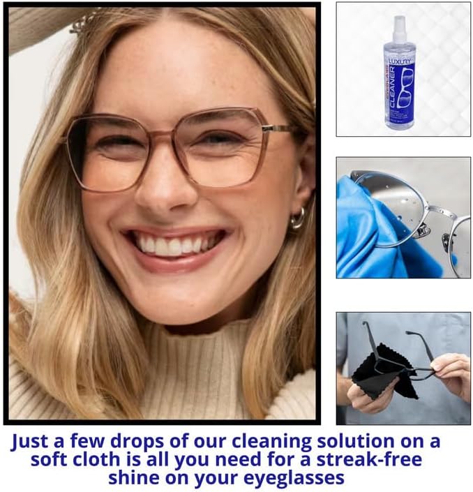 Babilo Eyeglass Lens Cleaner 8.45 fl oz - Glasses & Lens Cleaning Solution - Camera Lens Cleaner - Gentle & Effective Formula (Pack of 3) - Image 2